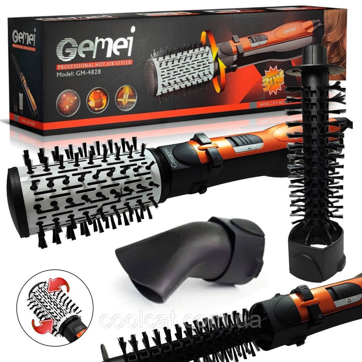 Վարսահարդարիչ 3-ը 1-ում Gemei GM-4828, изображение 3