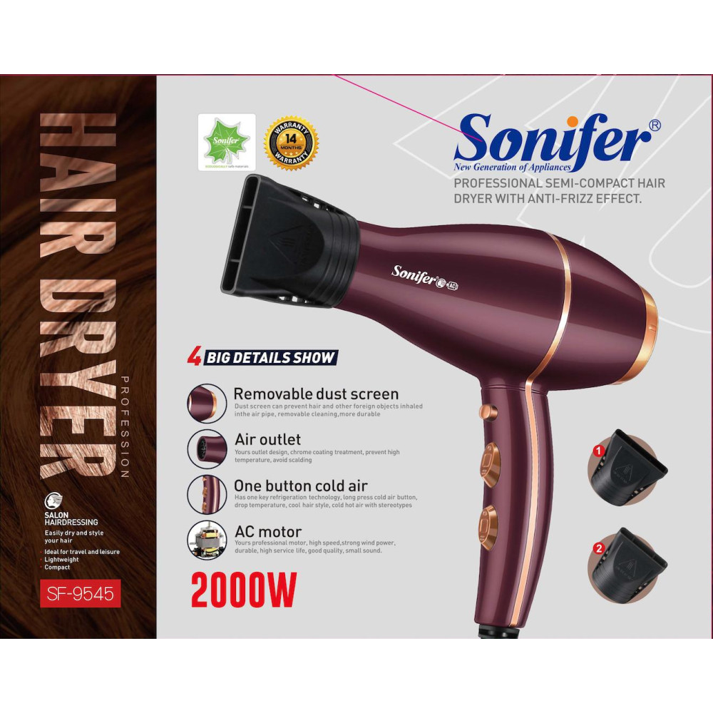 Վարսահարդարիչ SONIFER SF-9545, изображение 3