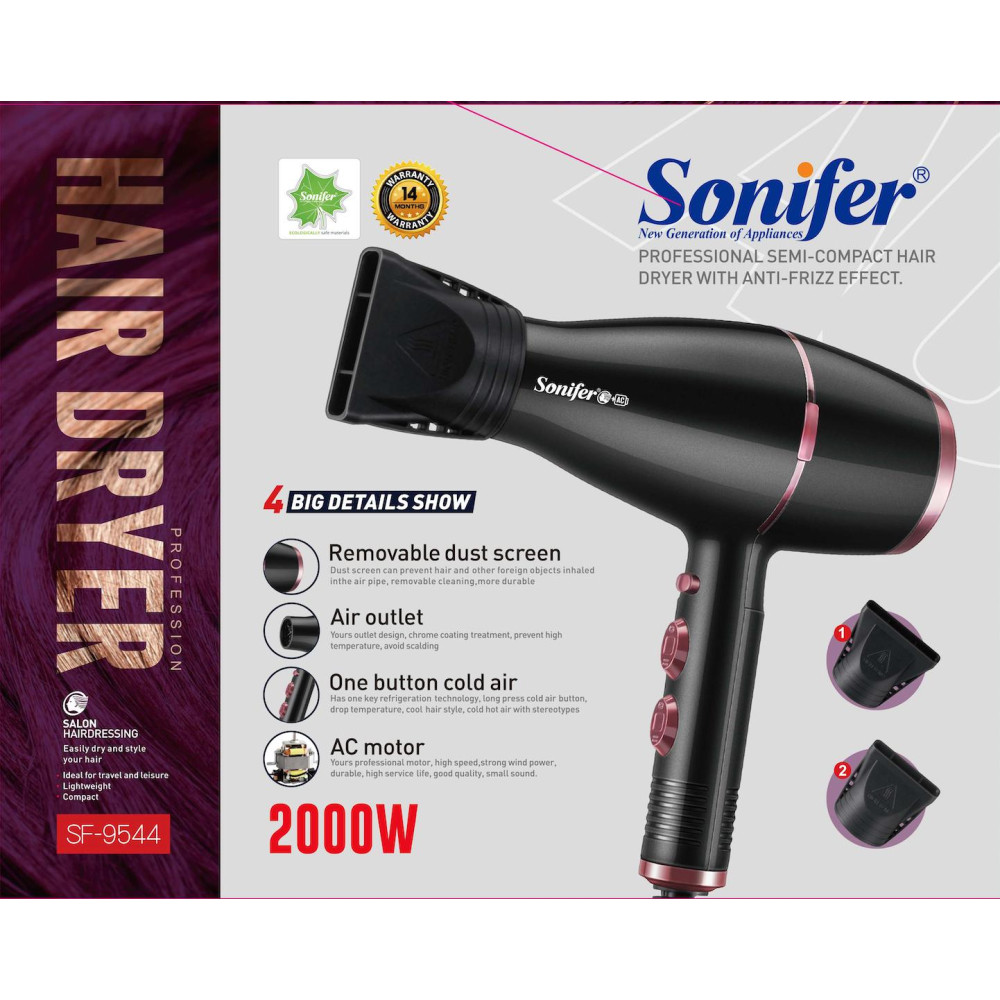 Վարսահարդարիչ SONIFER SF-9544, изображение 3