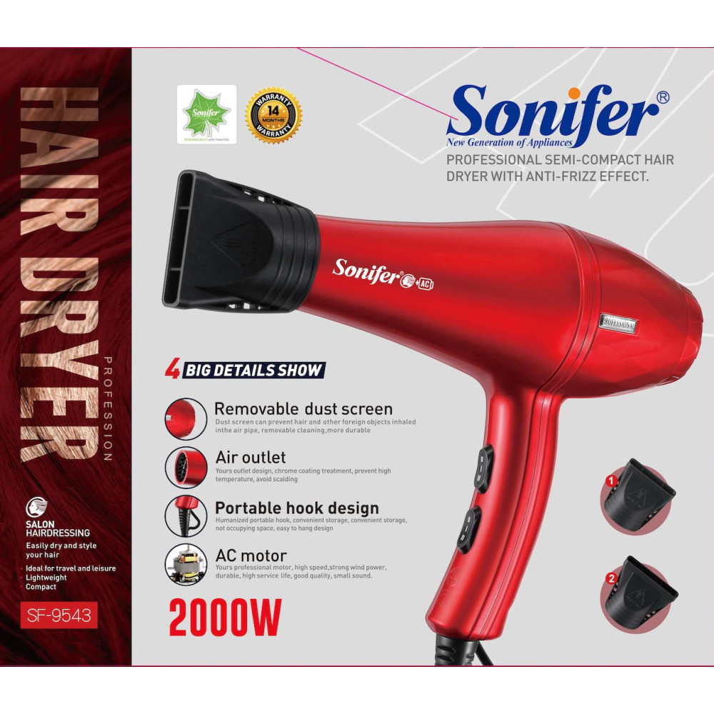 Վարսահարդարիչ SONIFER SF-9543, изображение 3