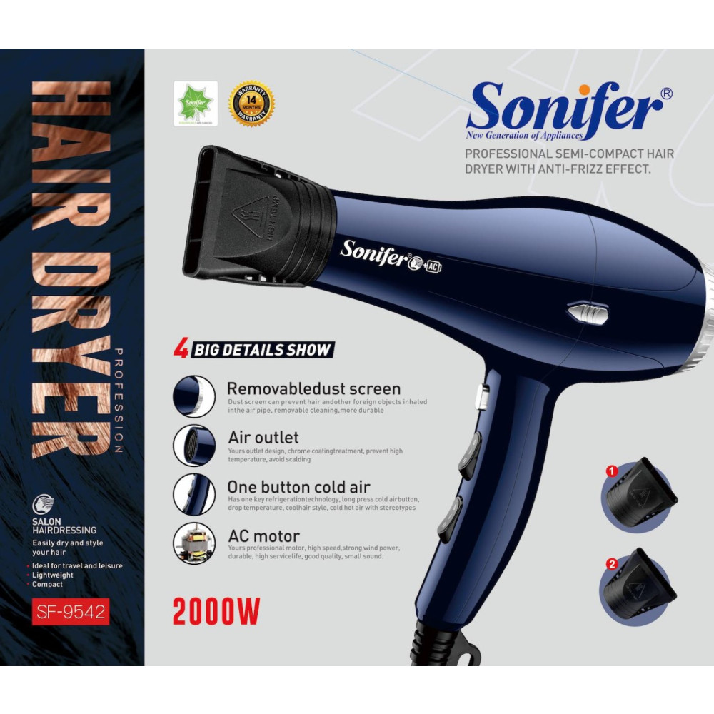 Վարսահարդարիչ SONIFER SF-9542, изображение 3