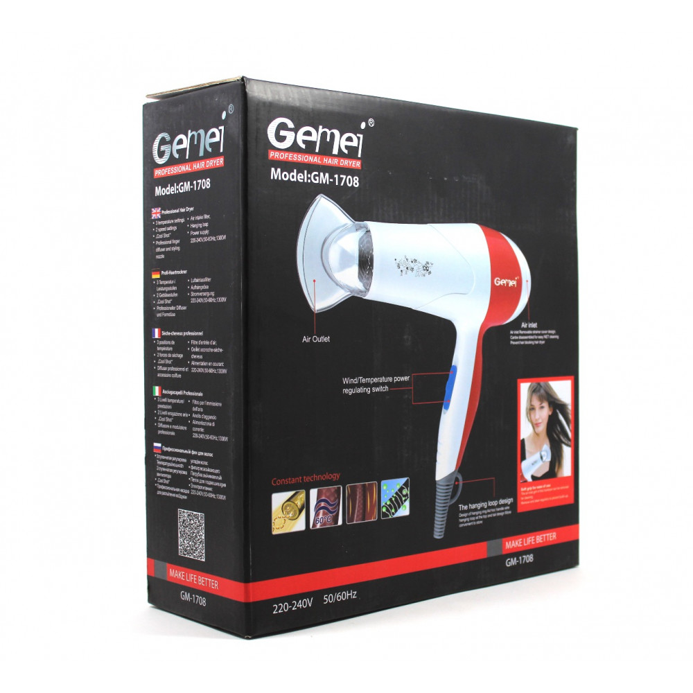 Վարսահարդարիչ | Gemei GM-1708, изображение 5