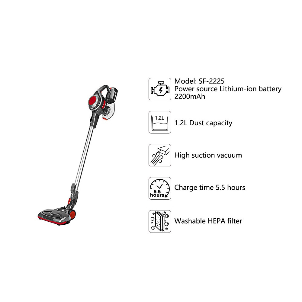 Անլար Փոշեկուլ 2-ը 1-ում|SONIFER SF-2225, изображение 3