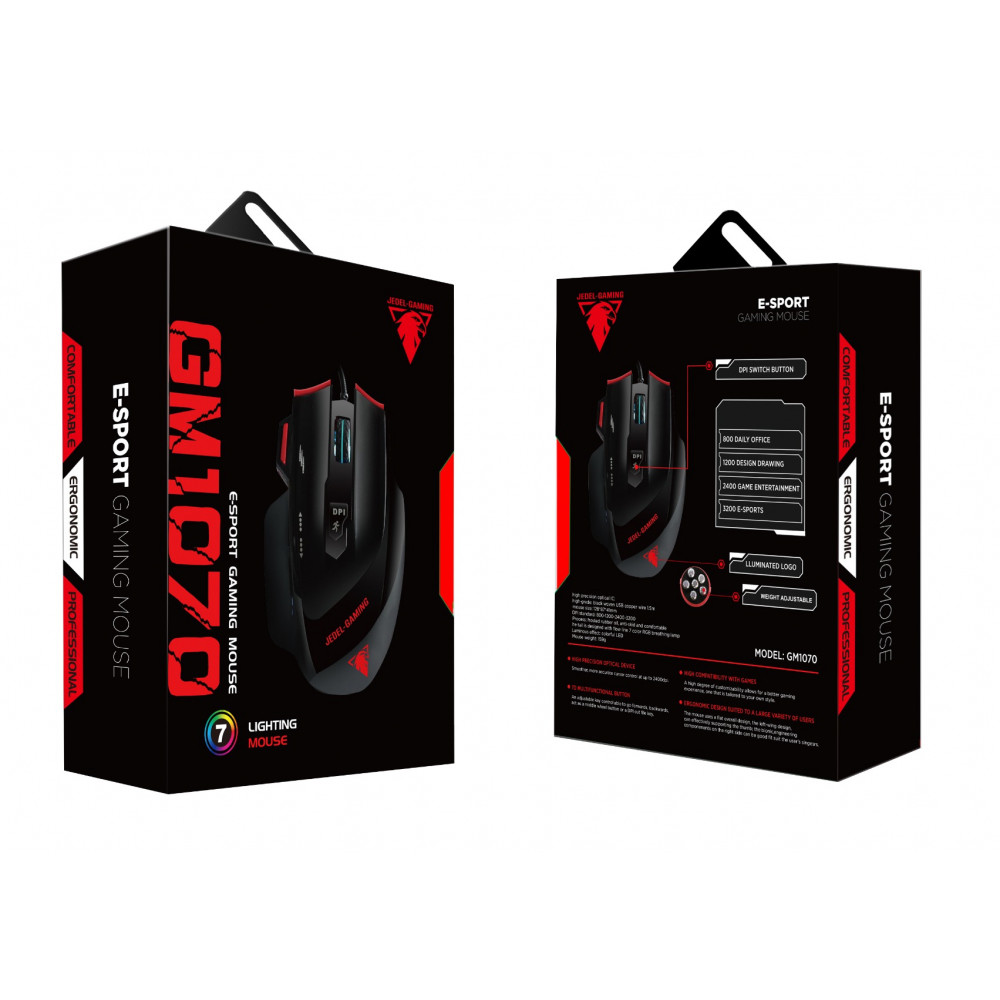 Խաղային LED Մկնիկ JEDEL GM1070, изображение 4