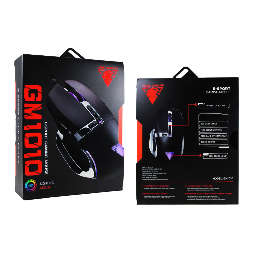 Խաղային LED Մկնիկ JEDEL GM1010, изображение 3