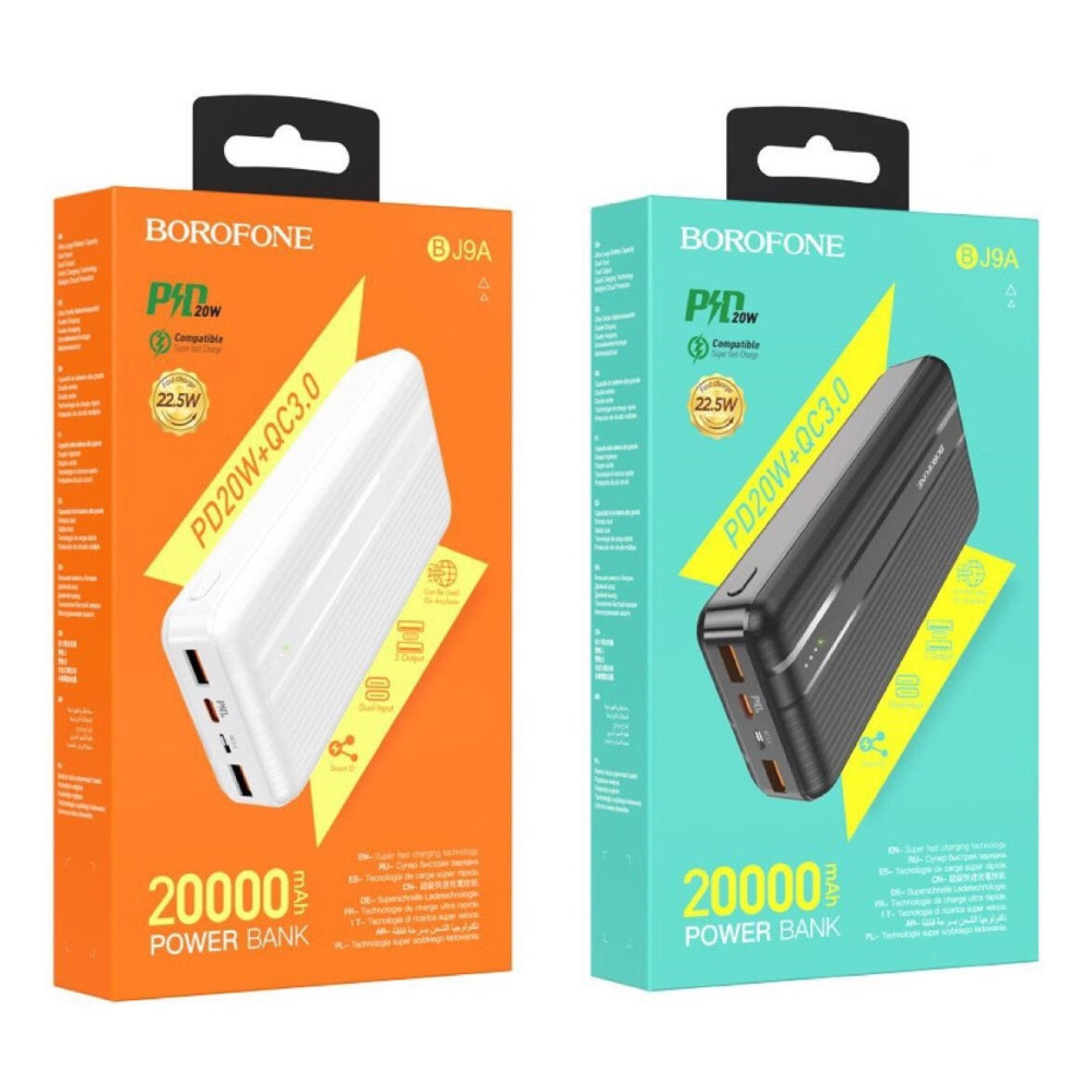 Հեռախոսի Լիցքավորիչ Power Bank BOROFONE BJ9A 20000mAh (QC3.0+PD), изображение 4