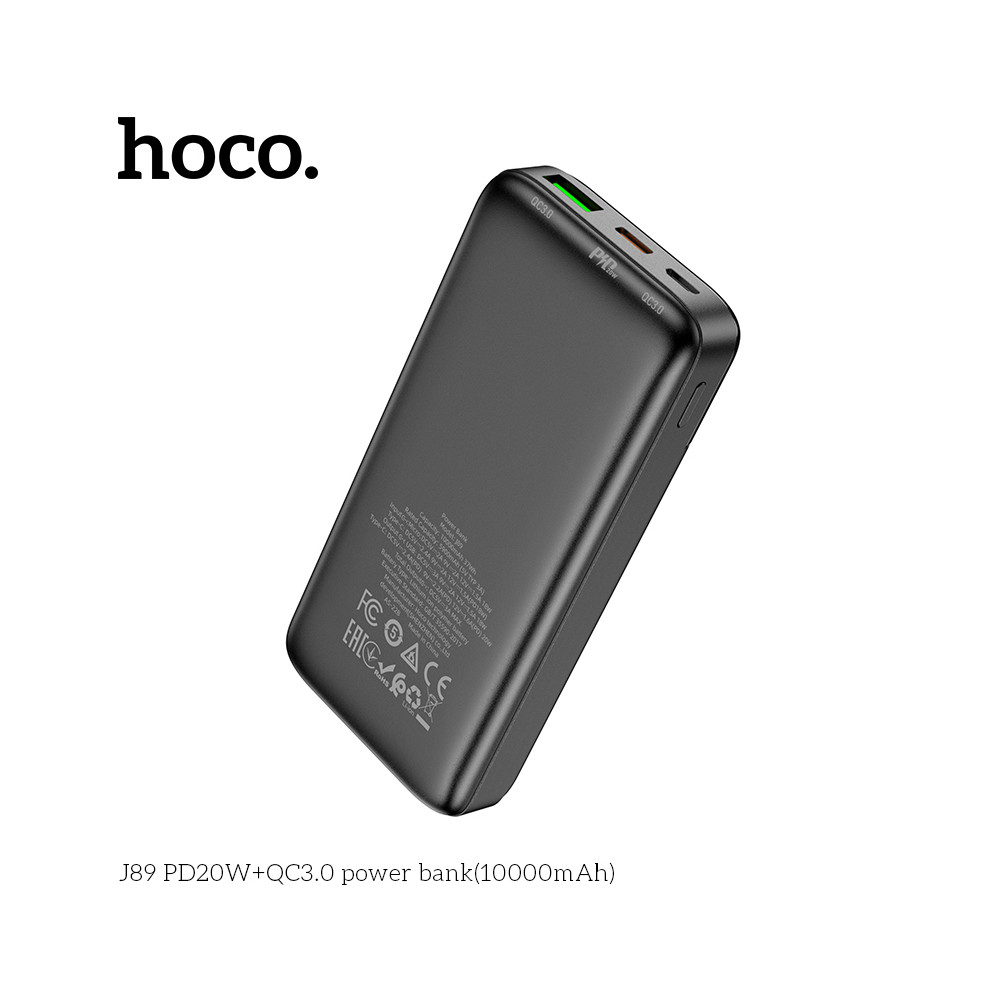 Հեռախոսի Լիցքավորիչ Power Bank HOCO J89 10000mAh (QC3.0+PD3.0), изображение 3