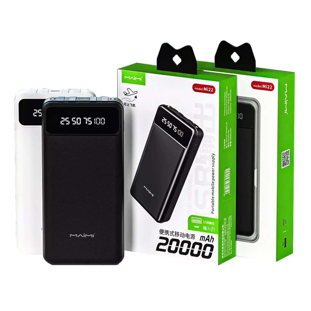 Հեռախոսի Լիցքավորիչ Power Bank MaiMi Mi22 20000mAh, изображение 5