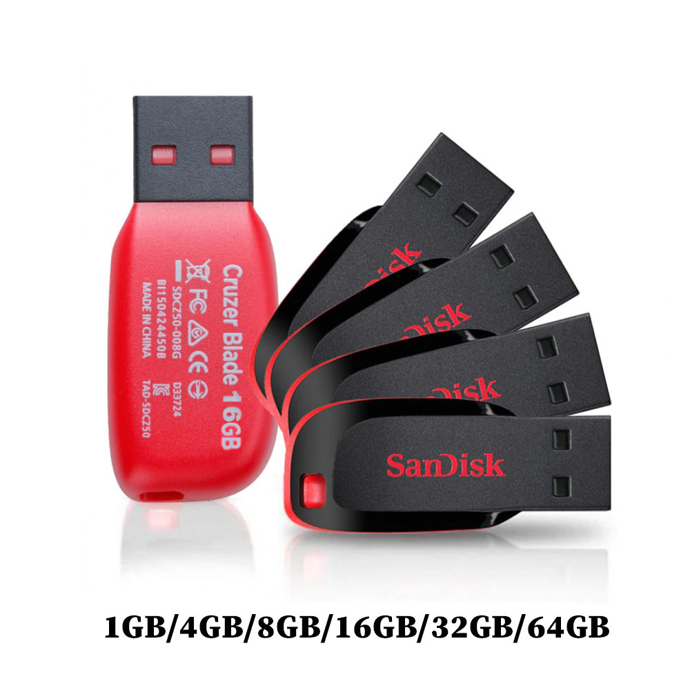 USB Ֆլեշ Կրիչ |SanDisk Cruzer Blade |1GB/4GB/8GB/16GB/32GB/64GB