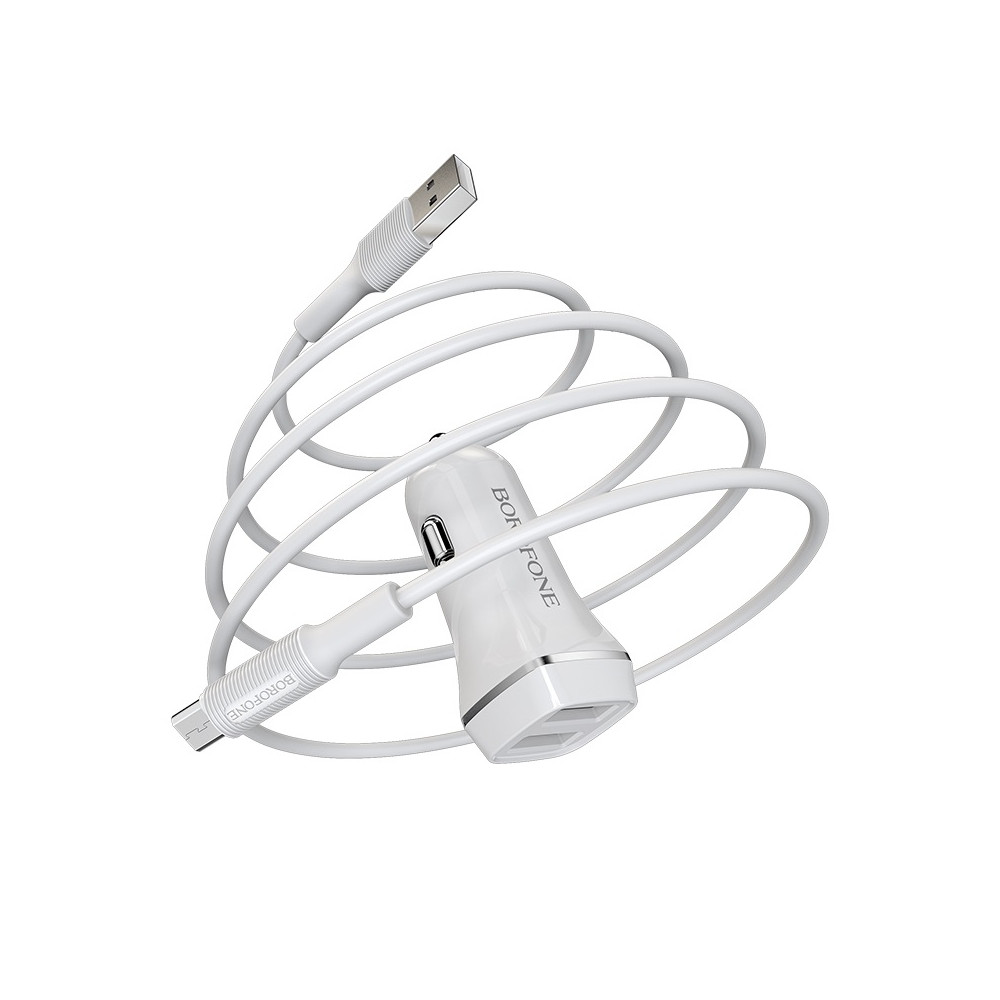 Ավտոմեքենայի Լիցքավորիչ և Լար|BOROFONE BZ2|Micro USB/Lightning/Type-C, изображение 2