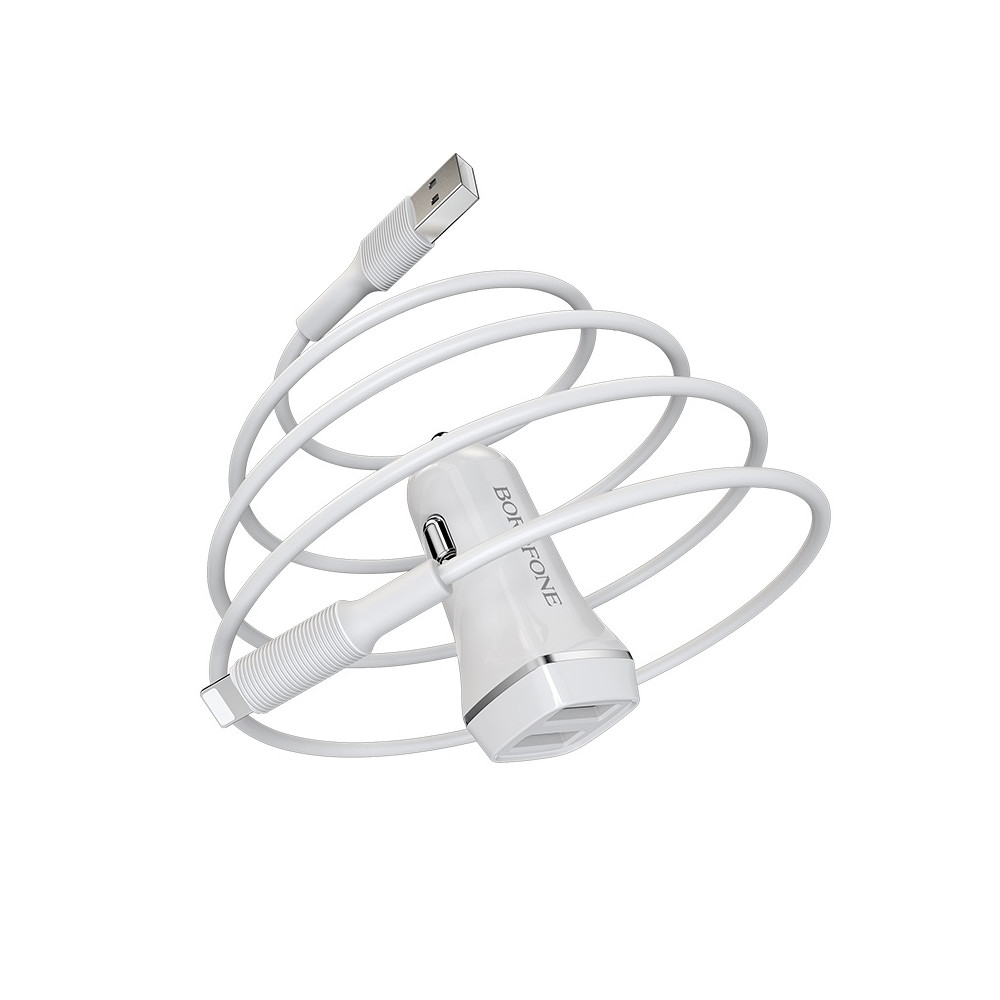 Ավտոմեքենայի Լիցքավորիչ և Լար|BOROFONE BZ2|Micro USB/Lightning/Type-C, изображение 3