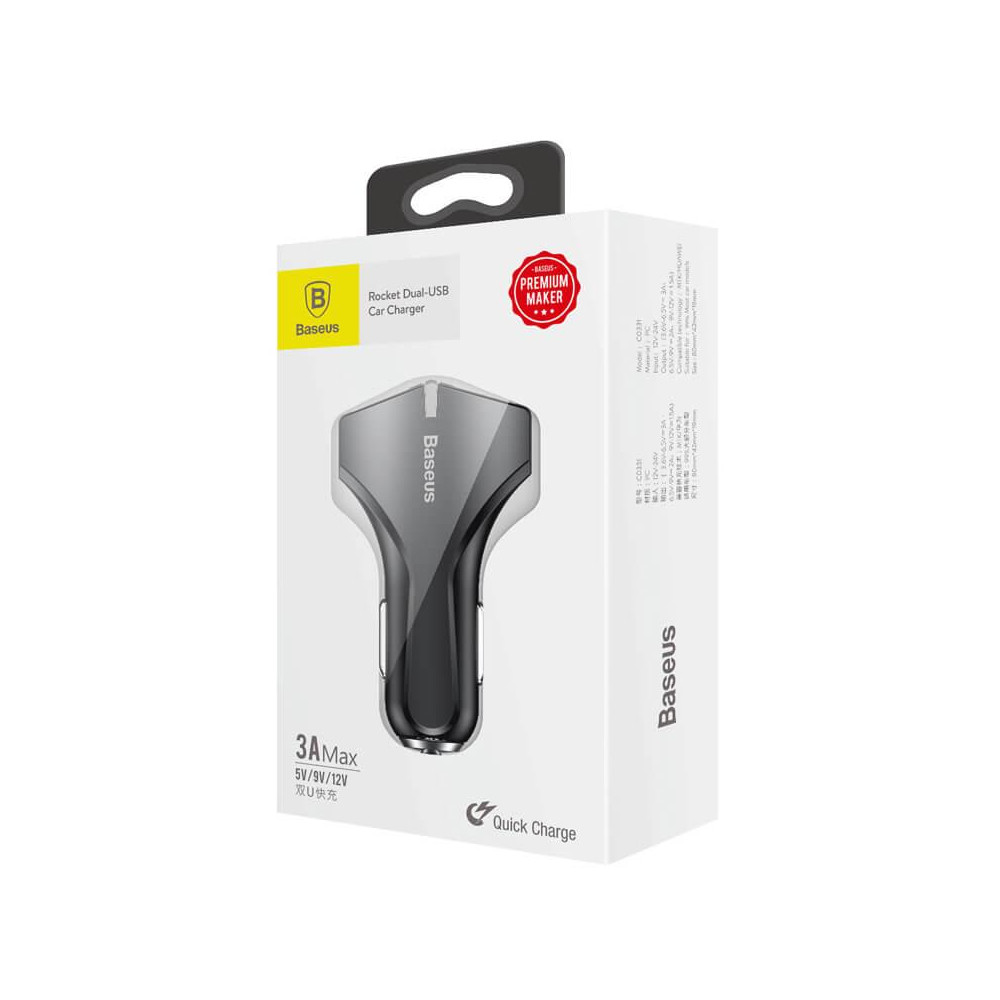 Ավտոմեքենայի Լիցքավորիչ |BASEUS CCALL-RK01 |QC3.0, изображение 7