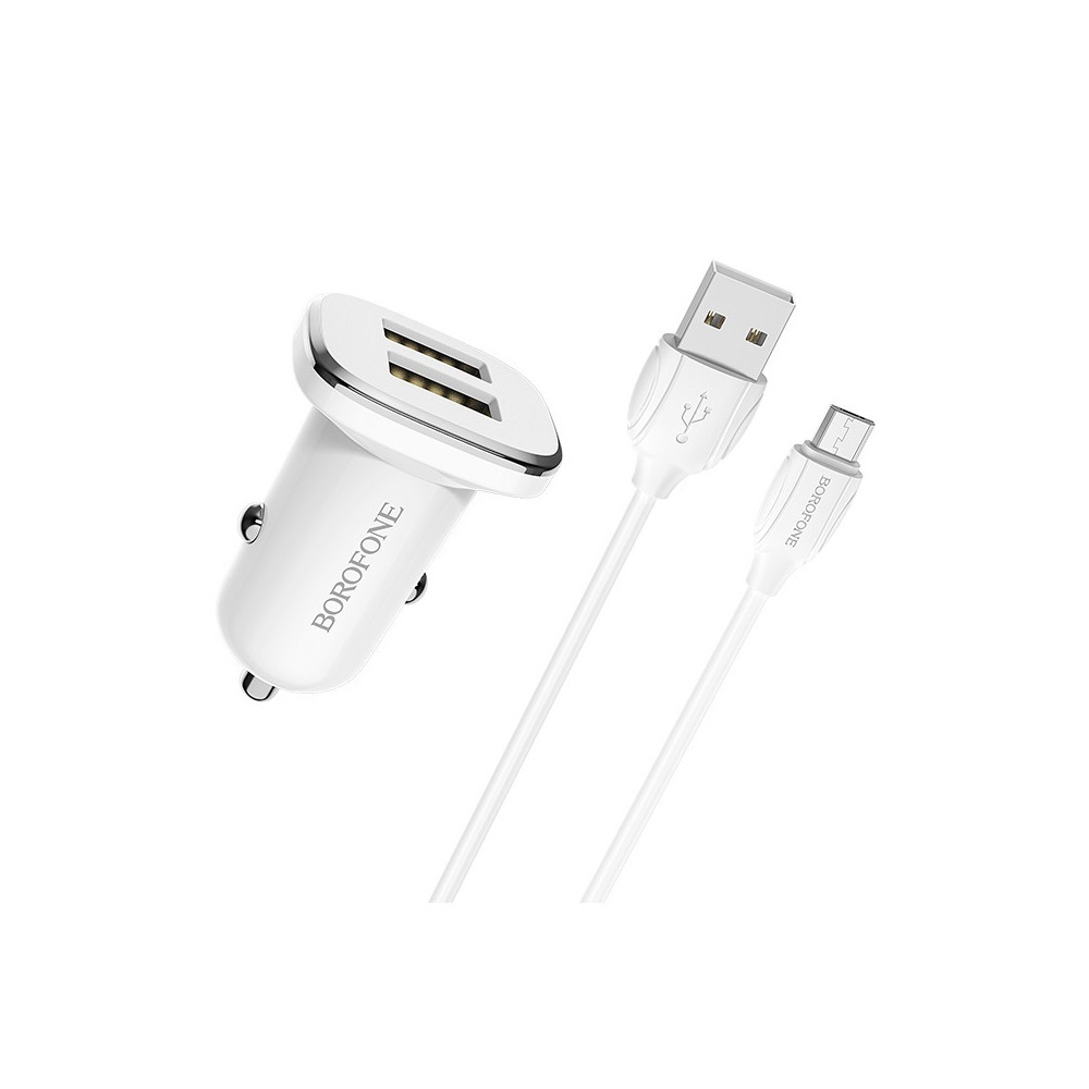 Ավտոմեքենայի Լիցքավորիչ և Լար|BOROFONE BZ12|Micro USB/Lightning/Type-C, изображение 3