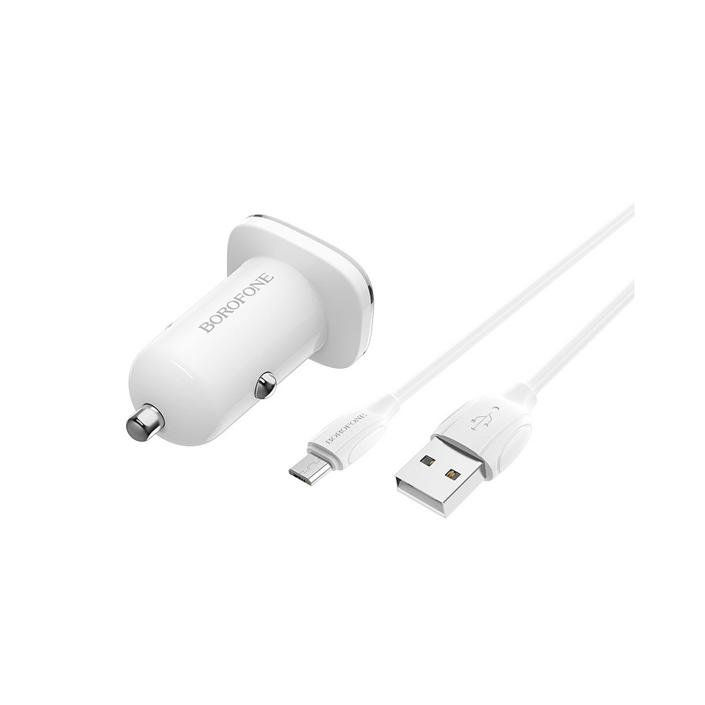 Ավտոմեքենայի Լիցքավորիչ և Լար|BOROFONE BZ12A|Micro USB/Type-C (QC3.0), изображение 2