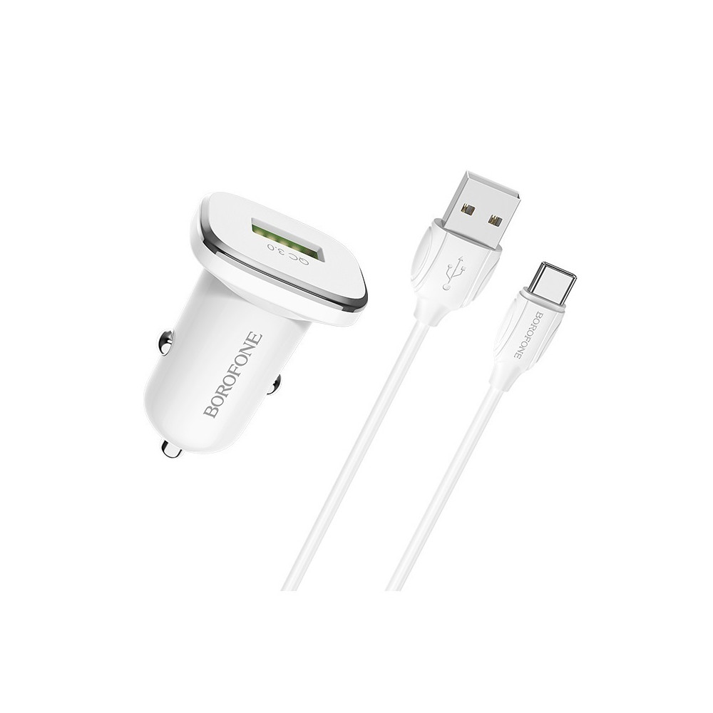 Ավտոմեքենայի Լիցքավորիչ և Լար|BOROFONE BZ12A|Micro USB/Type-C (QC3.0), изображение 4