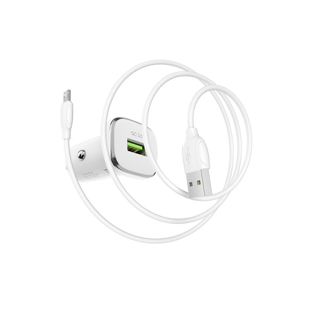 Ավտոմեքենայի Լիցքավորիչ և Լար|BOROFONE BZ12A|Micro USB/Type-C (QC3.0), изображение 7