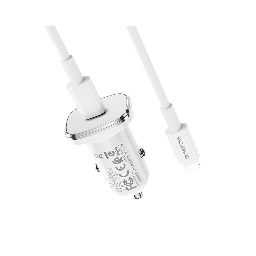 Ավտոմեքենայի Լիցքավորիչ և Լար Lightning|BOROFONE BZ12B|PD3.0, изображение 4
