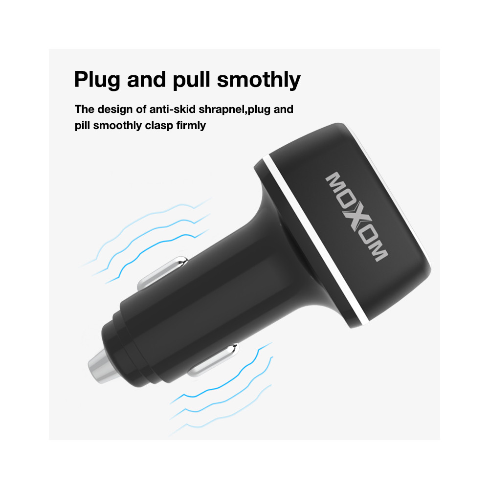 Ավտոմեքենայի Լիցքավորիչ և Լար|MOXOM MX-VC01|Micro USB/Lightning/Type-C, изображение 5