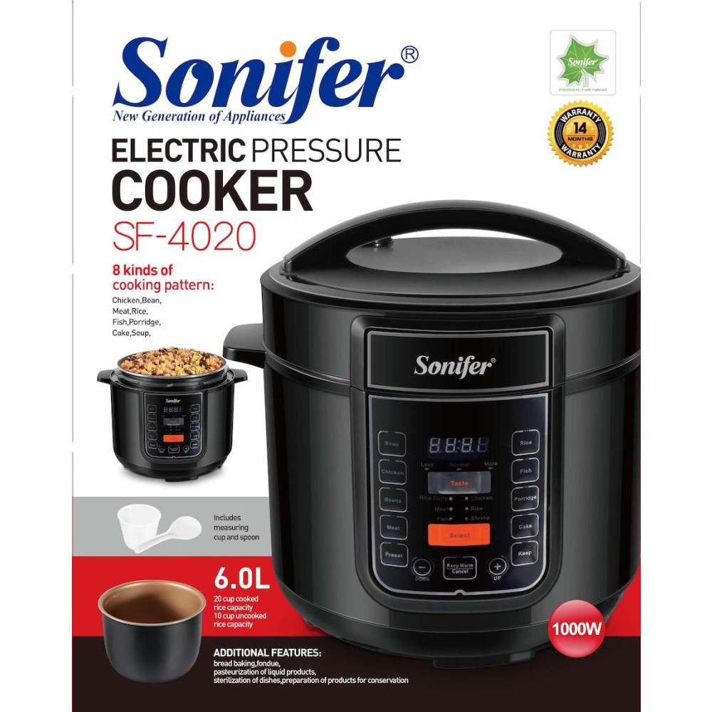 Էլեկտրական ճնշման կաթսա Sonifer SF- 4020, изображение 4