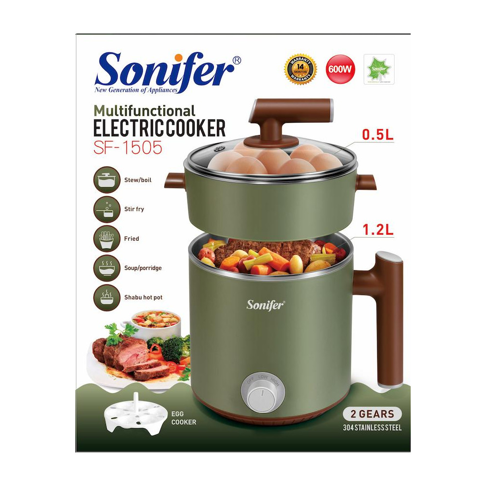 Բազմաֆունկցիոնալ էլեկտրական կաթսա Sonifer SF-1505, изображение 6