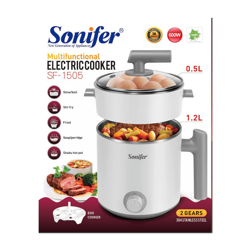 Բազմաֆունկցիոնալ էլեկտրական կաթսա Sonifer SF-1505, изображение 7