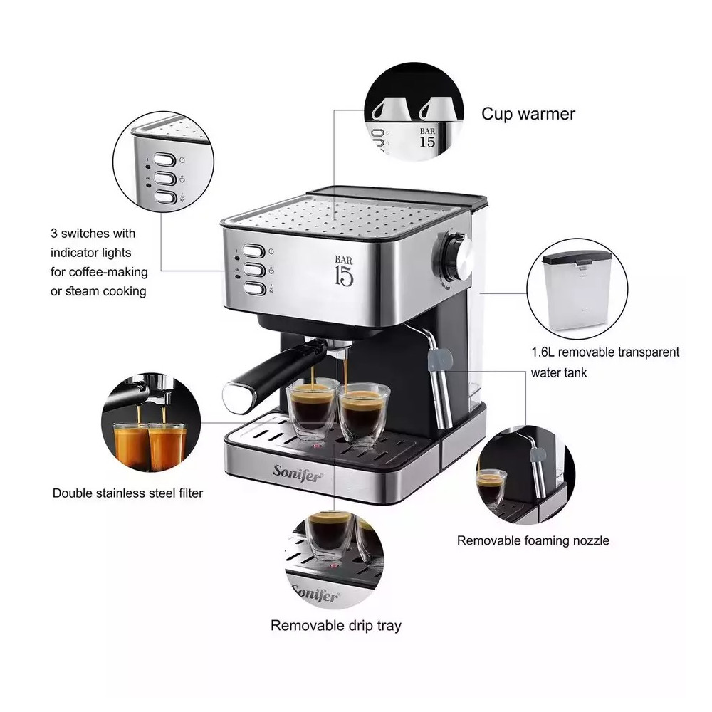 Սուրճ Պատրաստող Սարք SONIFER SF-3535, изображение 2