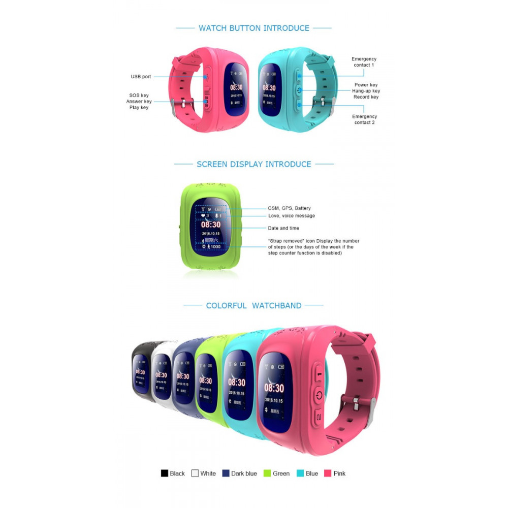 Մանկական Խելացի Ժամացույց Q50, изображение 8