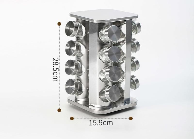 360 ° Պտտվող տակդիրով համեմունքների տարաներ 12 և 16 տեղանի, изображение 5