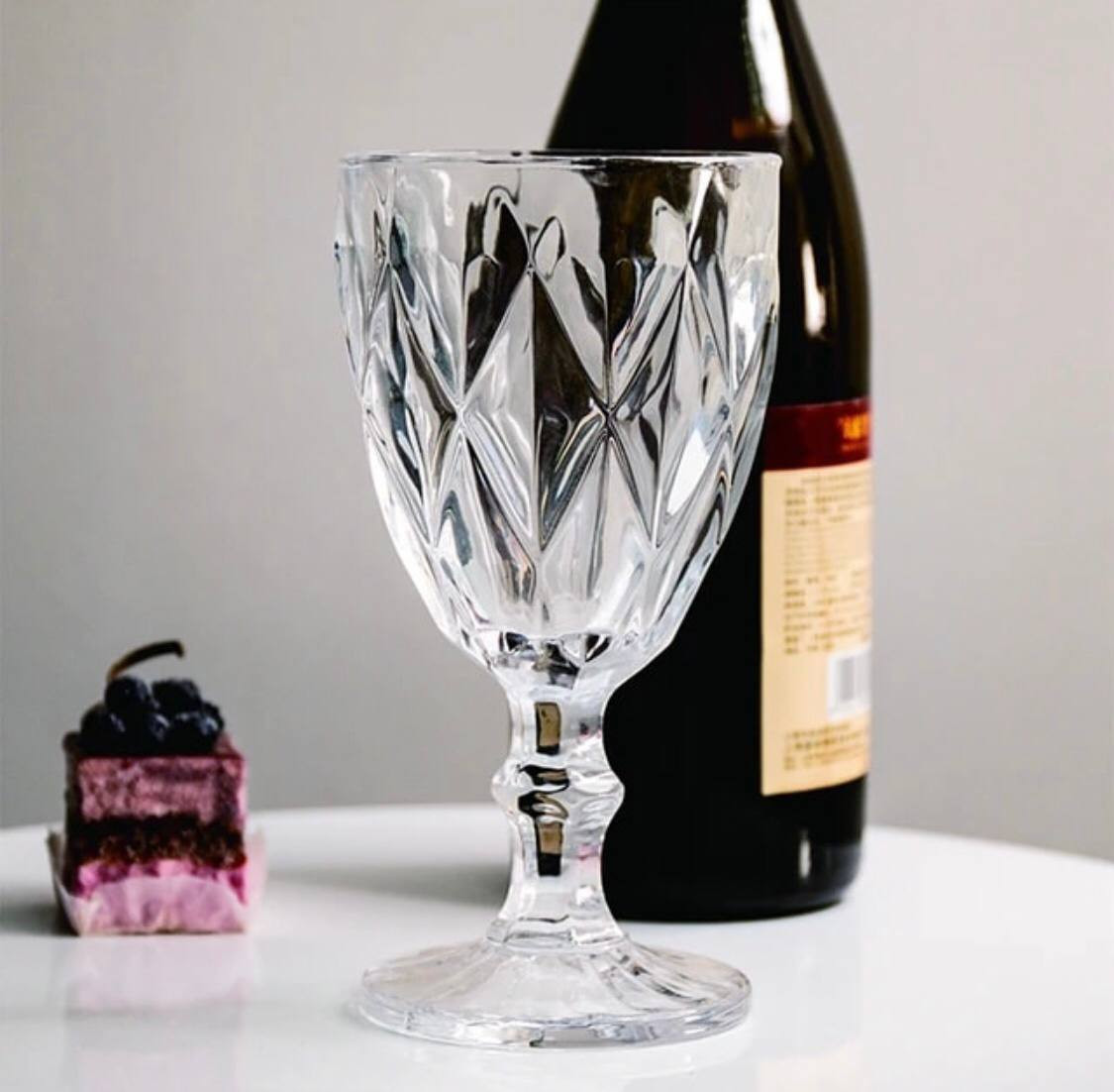 6 հատ Թափանցիկ Ապակյա բաժակներ ոտիկով 300մլ, изображение 2