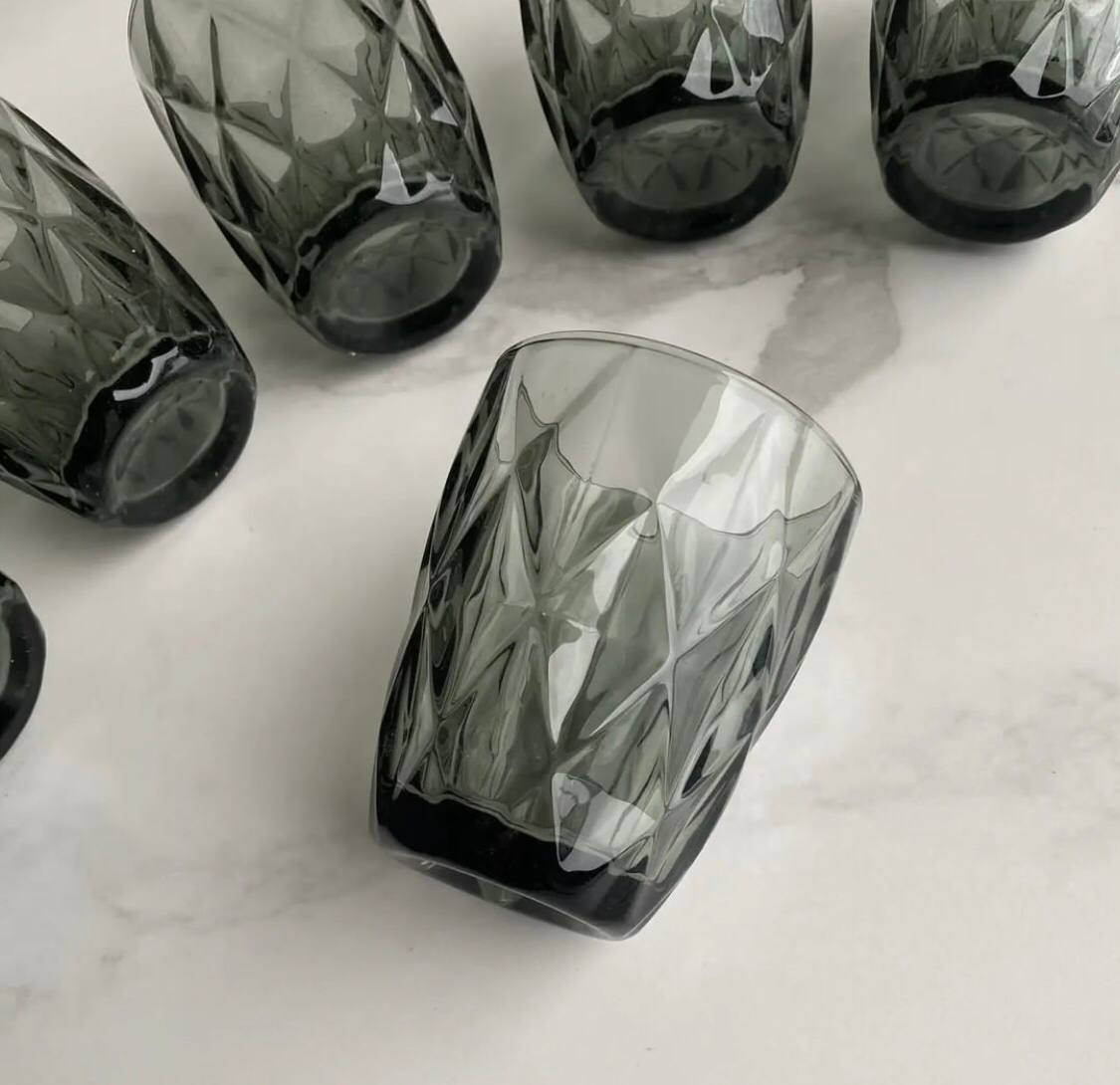 6 հատ Հյութի ապակյա բաժակ գունավոր 270մլ, изображение 3