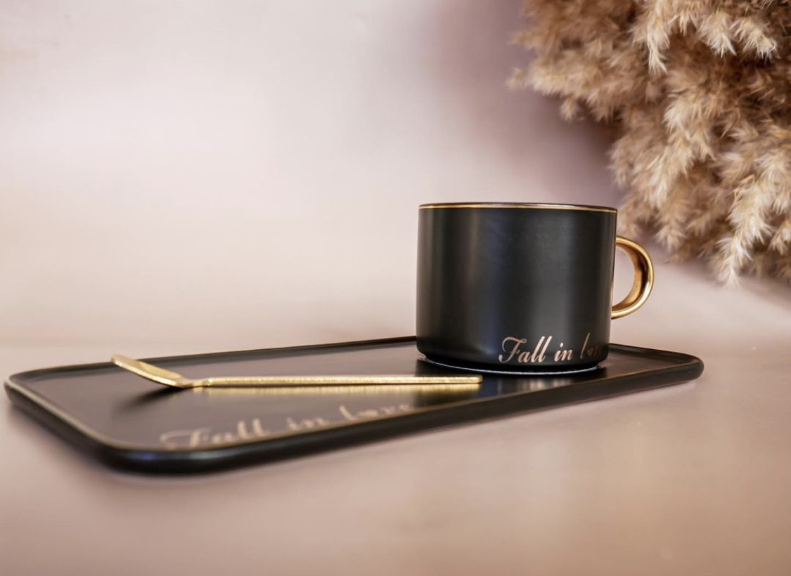 Սուրճի բաժակ կերամիկական տակդիրով 1 հատ, изображение 2