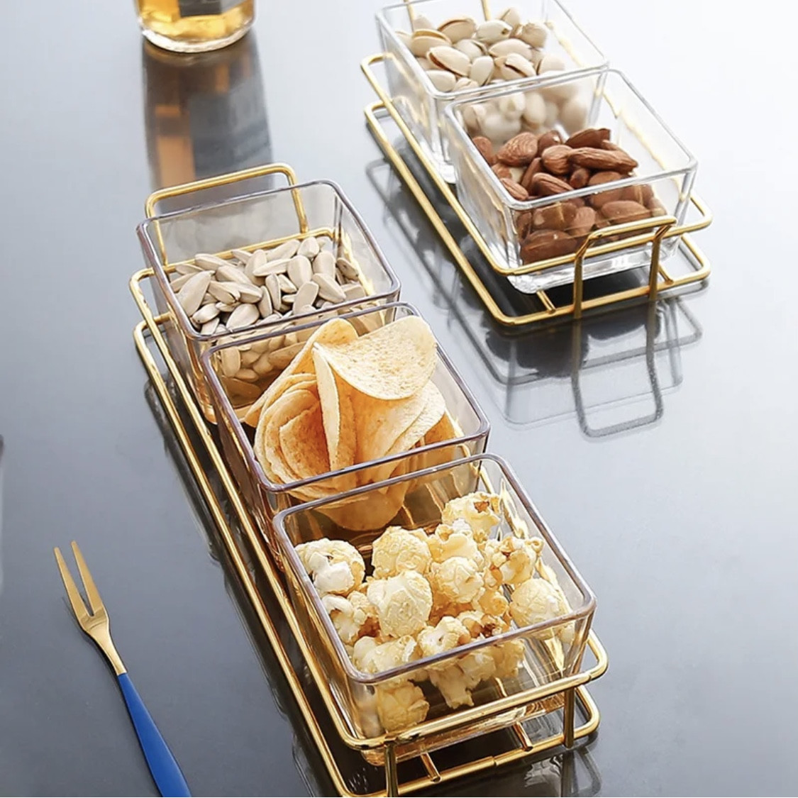 Մատուցարան ապակյա տարաներով 3 կտոր, изображение 2