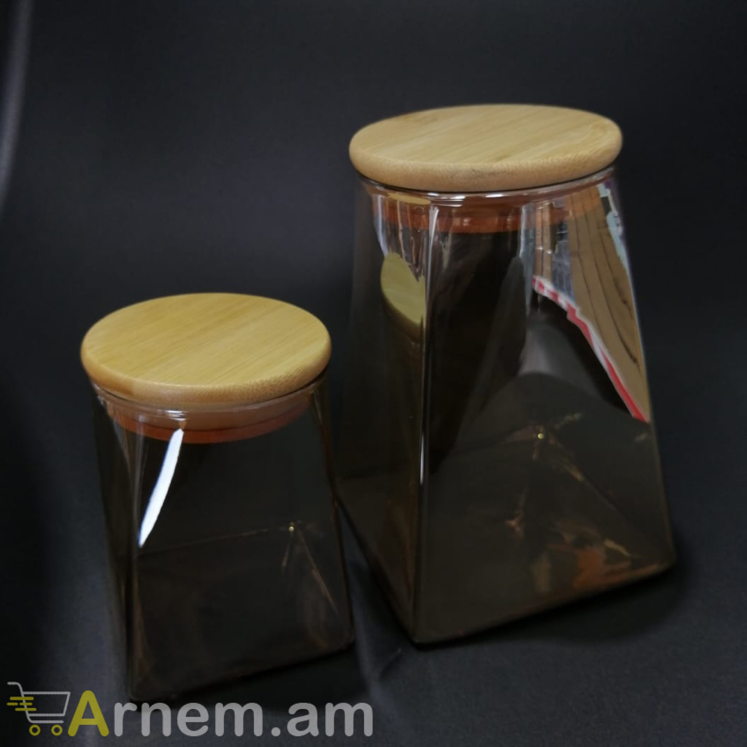 Ոսկեփայլ բրգաձև տարա համեմունքի համար 1 հատ, изображение 2