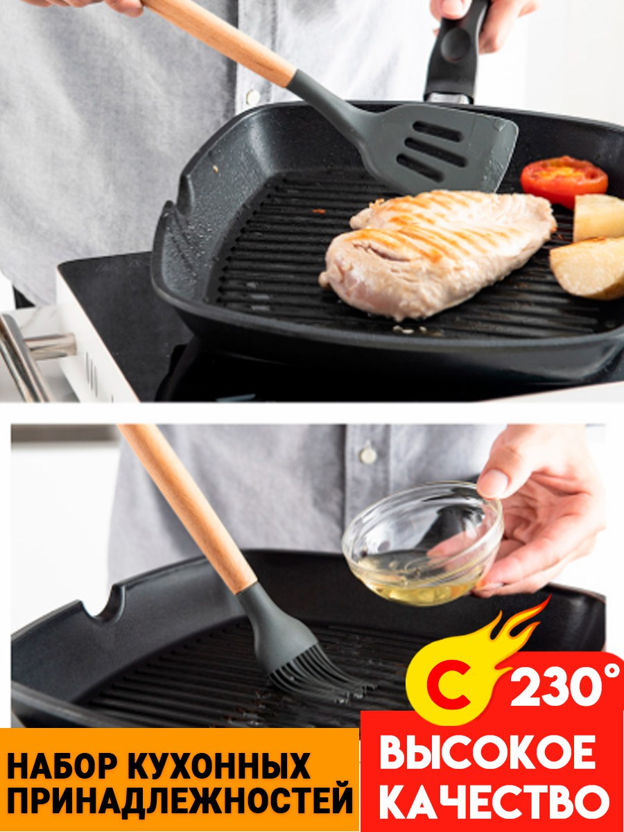 Սիլիկոնե գդալների հավաքածու 12 կտոր առկա են գույներ, изображение 5