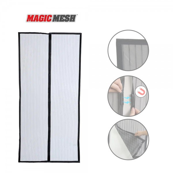 Magic Mesh մագնիսով կտորից վարագույր մոծակներից և միջատներից պաշտպնվելու համար, изображение 2
