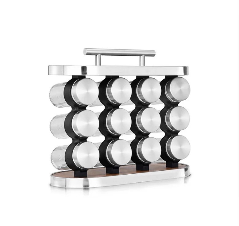 12 Տեղանոց համեմունքների տարաների հավաքածու իր տակդիրով, изображение 7