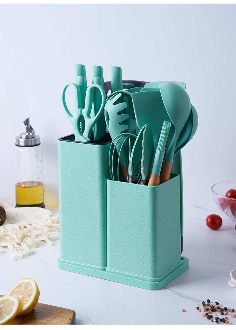 Սիլիկոնե գդալների և դանակների հավաքածու 19 կտոր, изображение 20