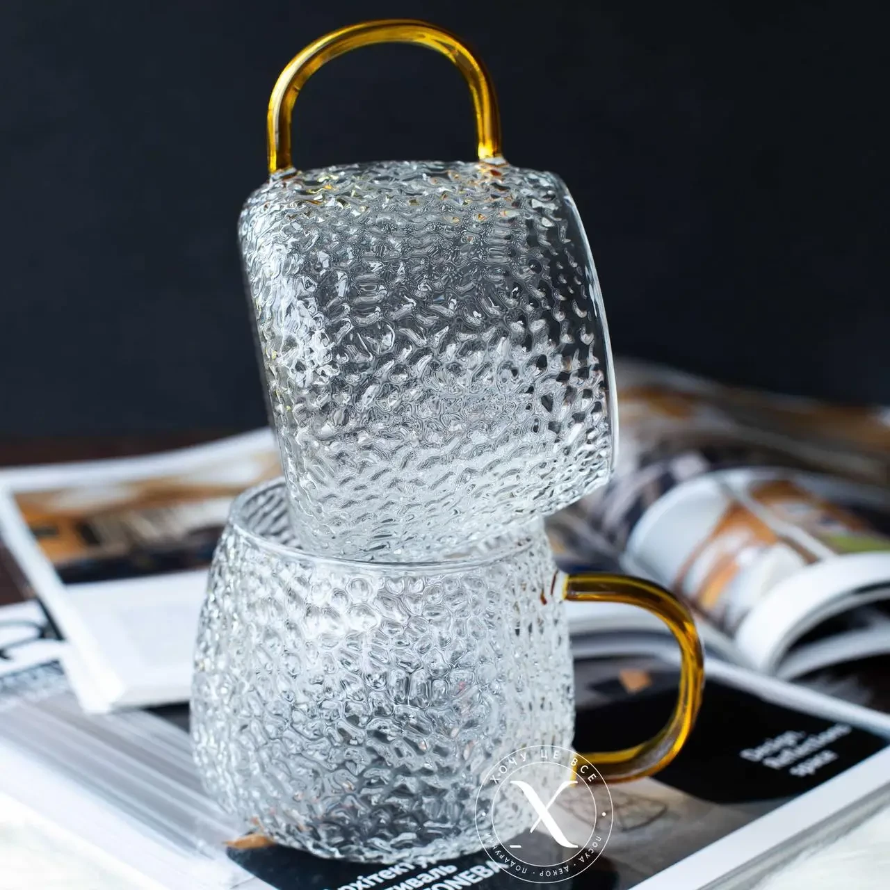 Ապակյա սուրճի բաժակներ 6 հատ, 130 մլ, изображение 2