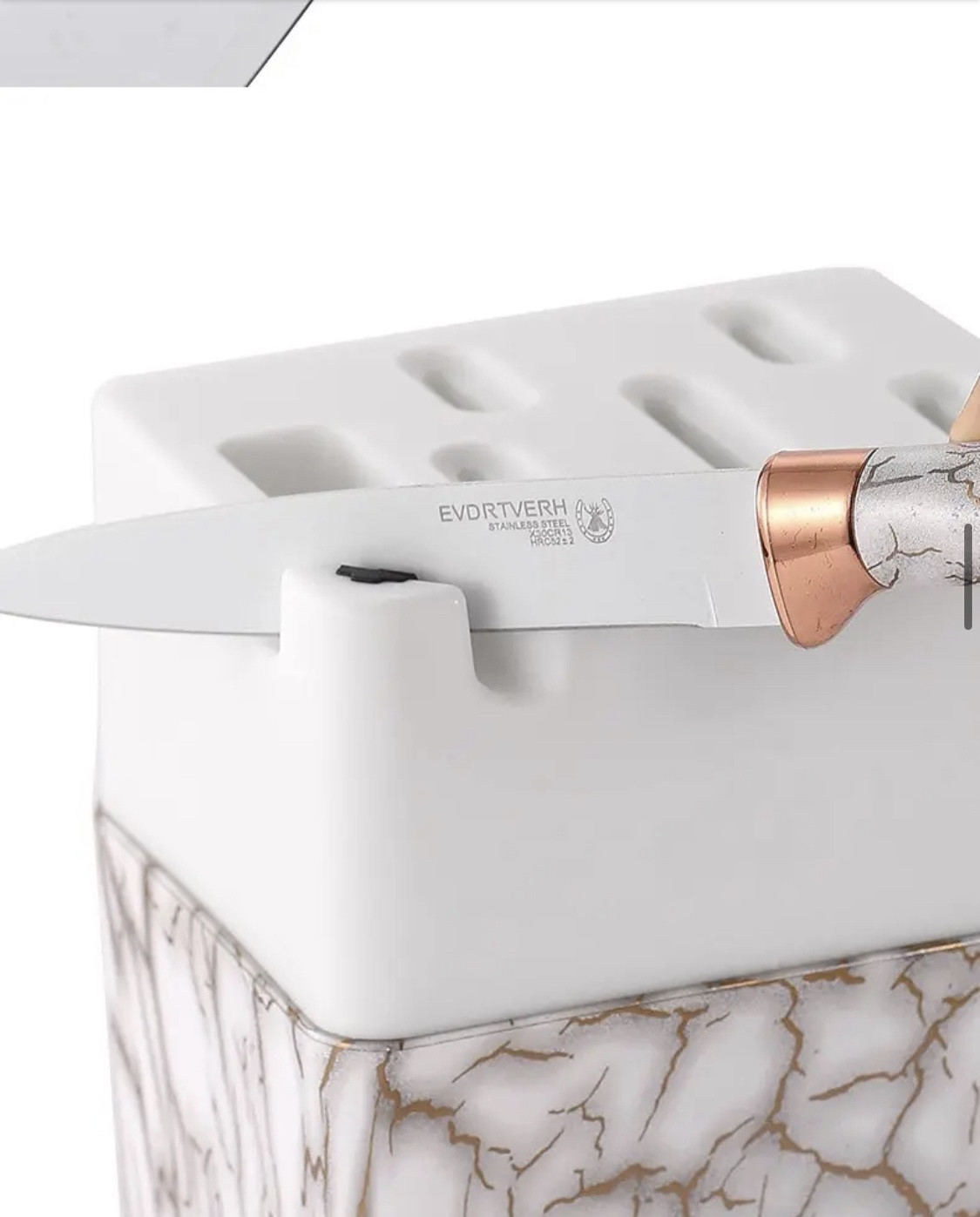 Դանակների 7 կտորից հավաքածու տակդիրով և դանակների սրման հնարավորությամբ, изображение 9