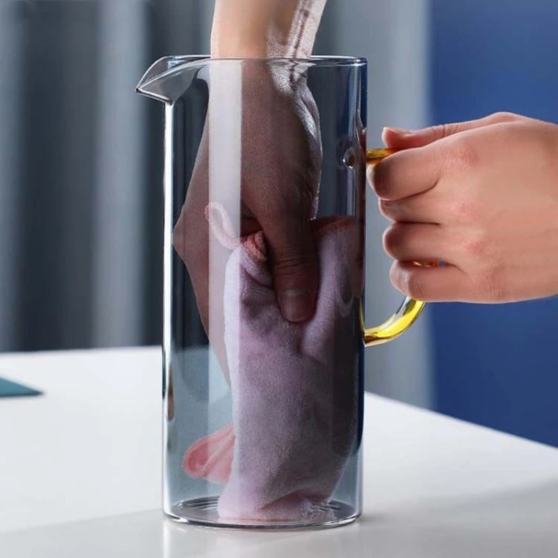 Հավաքածու ապակյա ՝ գրաֆին և 6 բաժակ , մոխրագույն, изображение 5