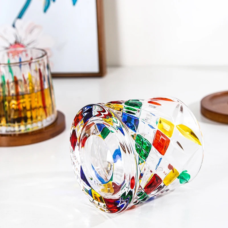 Վիսկիի պտտվող բաժակներ բամբուկե տակդիրով, 4 հատ, изображение 4