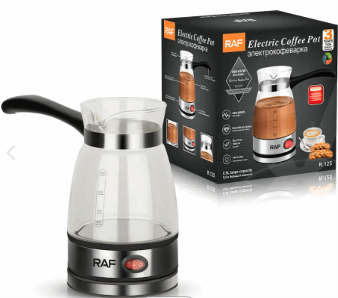 Էլեկտրական ապակյա սրճեփ Raf ֆիրմայի, 0.5 լիտր, изображение 2