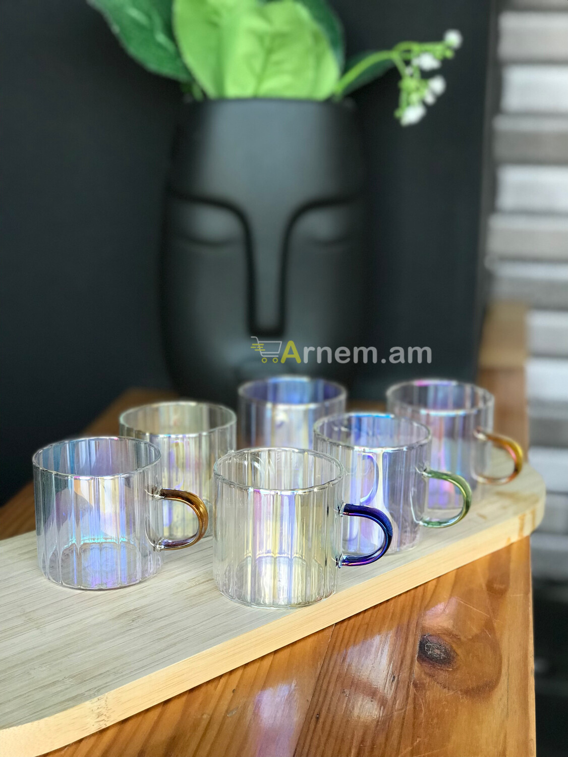 Քամելեոն ապակուց սուրճի բաժակներ, 6 հատ, изображение 3