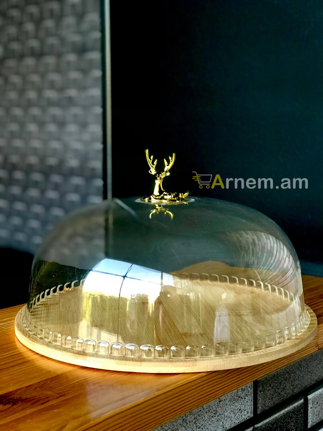 Բամբուկե տակդիր կափարիչով տորթի համար, 33 սմ, изображение 4