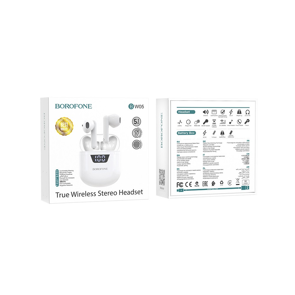 Անլար Ականջակալ BOROFONE BW05, изображение 9