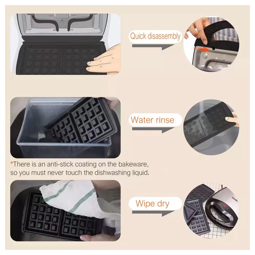 Սենդվիչ պատրաստող սարք 7-ը 1-ում SONIFER SF-6054, изображение 5