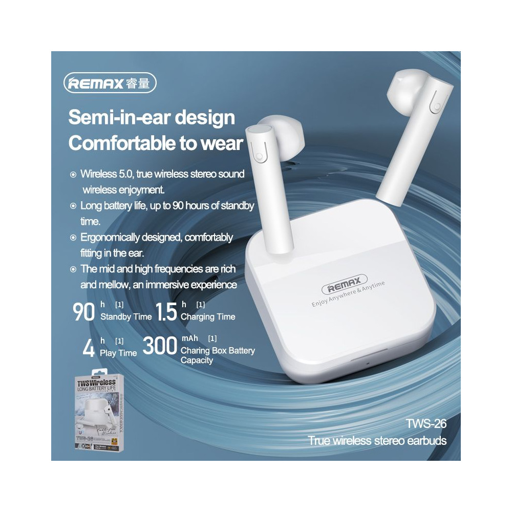 Անլար Ականջակալ REMAX TWS-26, изображение 3