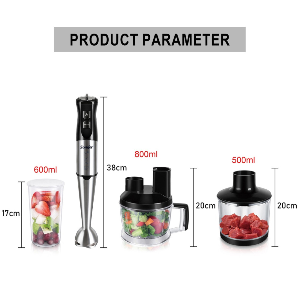 Ձեռքի Բլենդեր 10-ը 1-ում SONIFER SF-8086, изображение 3