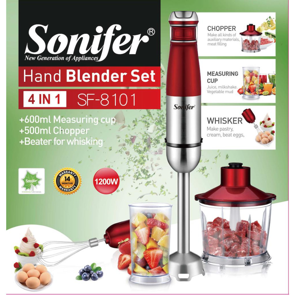Ձեռքի Բլենդեր 4-ը 1-ում SONIFER SF-8101, изображение 4