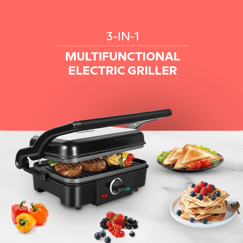 Գրիլ/Սենդվիչ/Վաֆլի պատրաստող սարք 3-ը 1-ում Sonifer Sf-6097, изображение 8